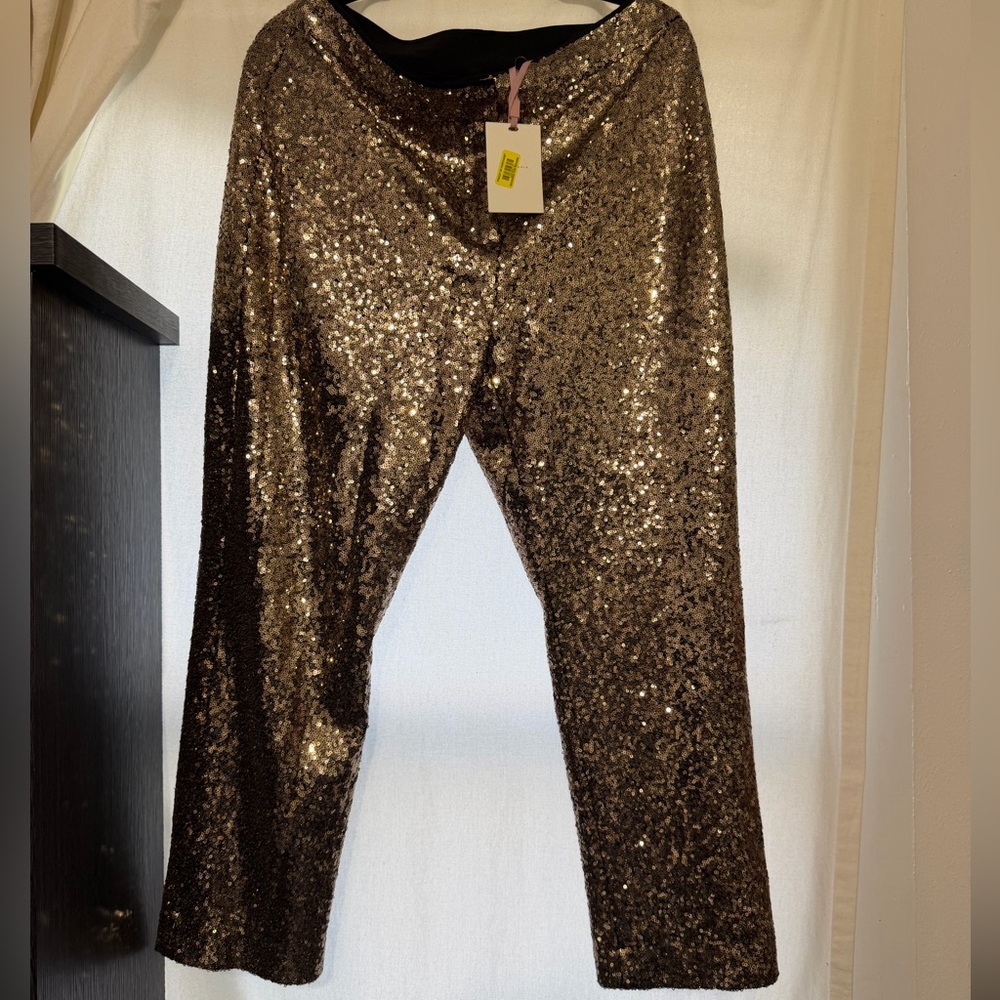 Alex Marie Gold Sequin Pants
